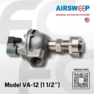 AirSweep Model VA-12 (1 12″) with solenoid valve, mounting coupling and lock nut - Facto Components Co., Ltd. (Thailand) - @factocomps