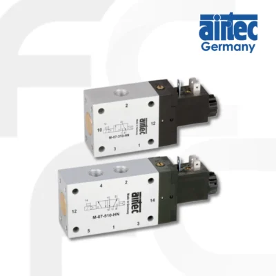 Airtec Electrically operated valves Solenoid valve โซลินอยด์วาล์ว 3/2, 5/2, 5/3 ทาง เกลียว 1/4 Series M-07