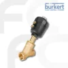 Burkert Angle seat valve 2/2 way Type 2000 จากแบรนด์ Burkert ควบคุมด้วยลมเป็นวาล์วเปิด/ปิดที่ทำงานด้วยระบบนิวแมติก ตัวกระตุ้นลูกสูบที่ทำงานด้วยลม CLASSIC