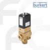 Solenoid Valve 3/2 way servo-assisted Type 6430 ยี่ห้อ Burkert วาล์วลูกสูบแบบ 3/2 ทางที่มีเซอร์โวช่วย มีฟังก์ชัน NC และ NO ใช้สำหรับของเหลวและก๊าซที่เป็นกลาง 1-16 บาร์