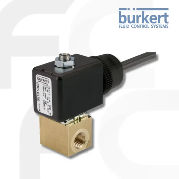 Solenoid Valve Direct-acting 3/2 way รุ่น 7012 จากแบรนด์ Burkert วาล์วลูกสูบที่ทํางานโดยตรง สต๊อปเปอร์และท่อนําแกนถูกเชื่อมเข้าด้วยกันเพื่อป้องกันการรั่วไหล