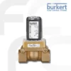 Burkert Solenoid Valve 2/2 way Type 5404 Servo-assisted Piston valve สามารถทนแรงดันการทำงานได้สูงถึง 80 บาร์ ขนาดของวาล์วมีตั้งแต่ 1/2 นิ้ว ถึง 2 นิ้ว