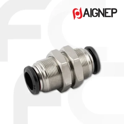 Aignep ข้อต่อลม แบบ Bulkhead Fitting 50050 series