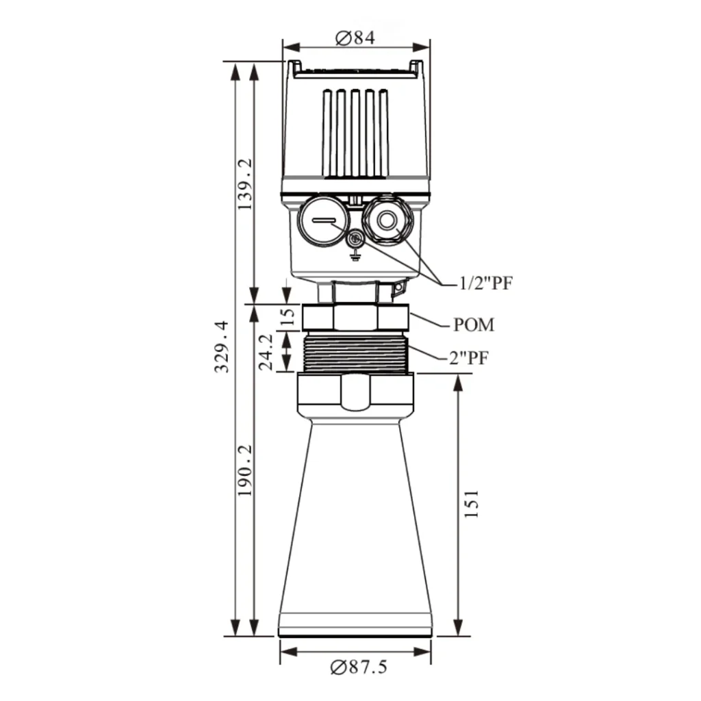 Radar Level Transmitter Jfr3 Series Facto Components 2023