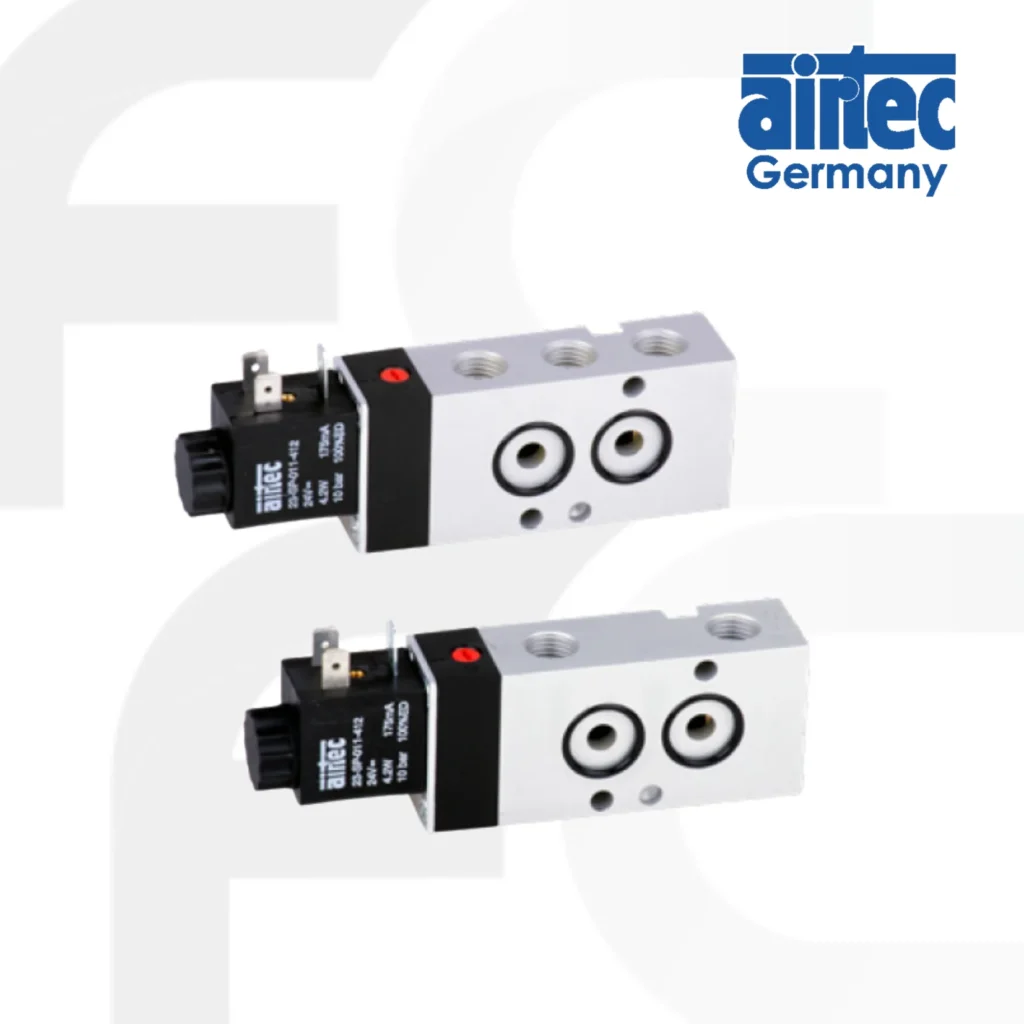 โซลินอยด์วาล์วแบบนาร์มัว Namur Solenoid valve Type KN-05 G1/4 3/2 5/2 5/3 ทาง ยี่ห้อ Airtec