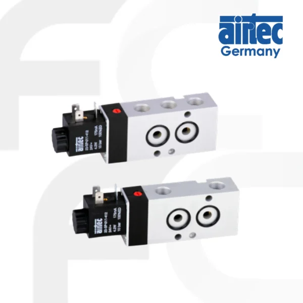 โซลินอยด์วาล์วแบบนาร์มัว Namur Solenoid valve Type KN-05 G1/4 3/2 5/2 5/3 ทาง ยี่ห้อ Airtec