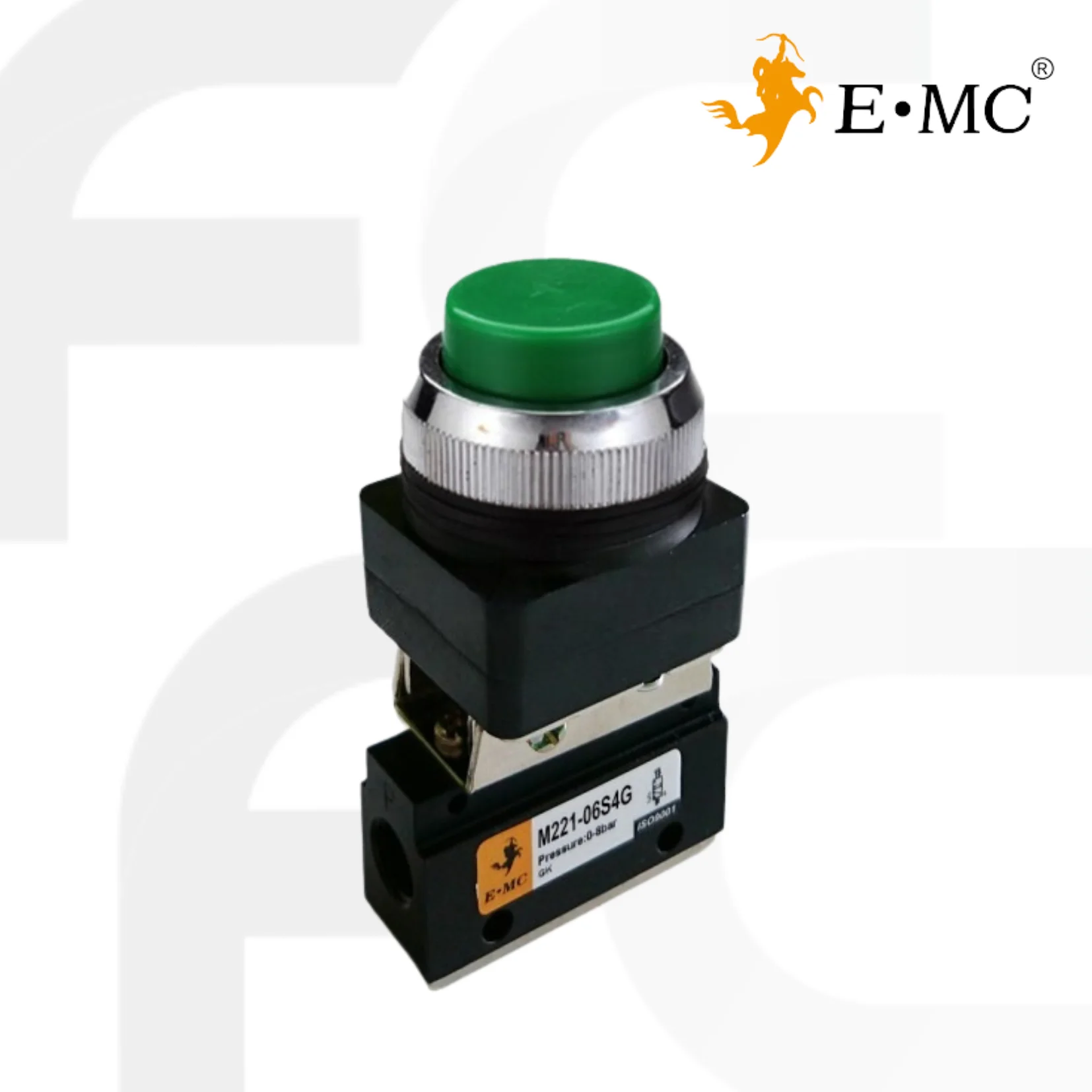 Push button MV32‐06S6G series 3/2 way (GREEN) ยี่ห้อ EMC - Facto Components
