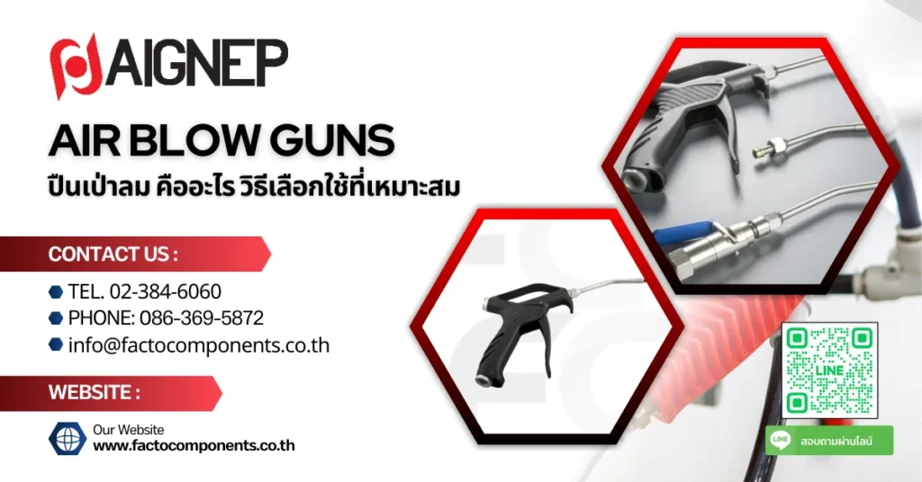 Air Blow Guns หรือ ปืนเป่าลม คืออะไร วิธีเลือกใช้ที่เหมาะสม
