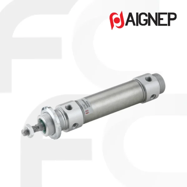 กระบอกนิวเมติกส์แบบไมโคร Micro Cylinder MF series Double acting ยี่ห้อ Aignep