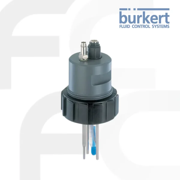 Burkert - Armatures for analysis sensors รุ่น 8200 ช่วยในการติดตั้งโพรบวิเคราะห์ขนาด 120 มม. เช่น pH, ศักยภาพรีดอกซ์ (ORP), การนำไฟฟ้า หรือเซ็นเซอร์คลอรีน