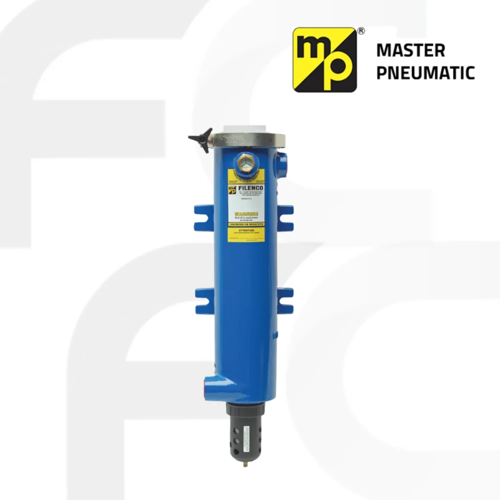 เครื่องเป่าลม ตัวกรองลม FILENCO Dryer/Filters Series 418 Port size 1 ยี่ห้อ Master pneumatic ฟังก์ชันการกรองและการอบแห้งส่งผลให้อากาศสะอาด