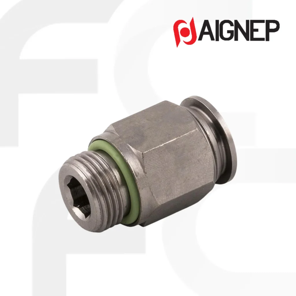 ข้อต่อตรง Straight Male adaptor food grade (parallel) 70020 series ยี่ห้อ AIGNEP