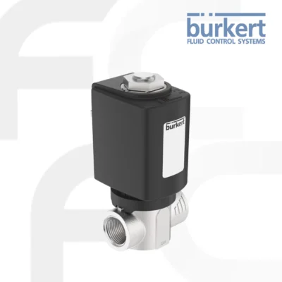 Burkert Solenoid Valve 2/2 way Type 6027 วาล์วลูกสูบที่มีการเชื่อมต่อท่อกับลูกสูบเพื่อเพิ่มความแข็งแรงในการต้านทานแรงดัน ลดการรั่วซึม