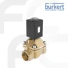 Solenoid Valve 2/2 way Type 6407 ยี่ห้อ Burkert โซลินอยด์วาล์วลูกสูบที่ได้รับการช่วยเหลือด้วยเซอร์โว มีการเชื่อมต่อคงที่ระหว่างวาล์วนำร่องและลูกสูบ