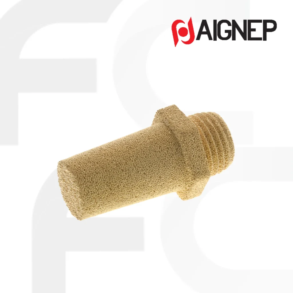 ตัวเก็บเสียง Silencer High temp 150°C 7150 series ยี่ห้อ AIGNEP